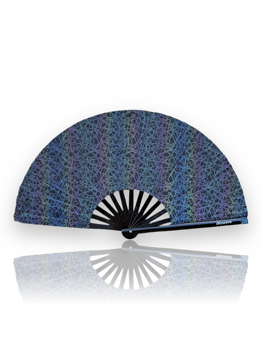 ⚡Neonweb – Hálómintás holografikus legyező